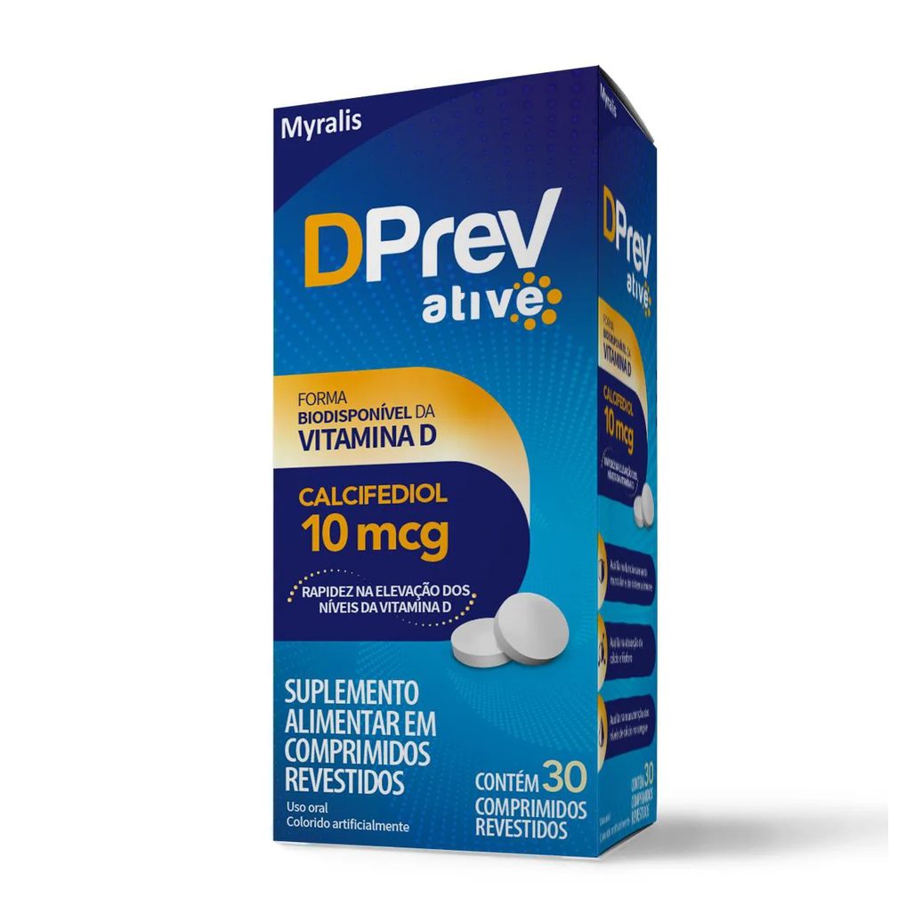 Vitamina D 10mcg DPrev Ative 30 comprimidos