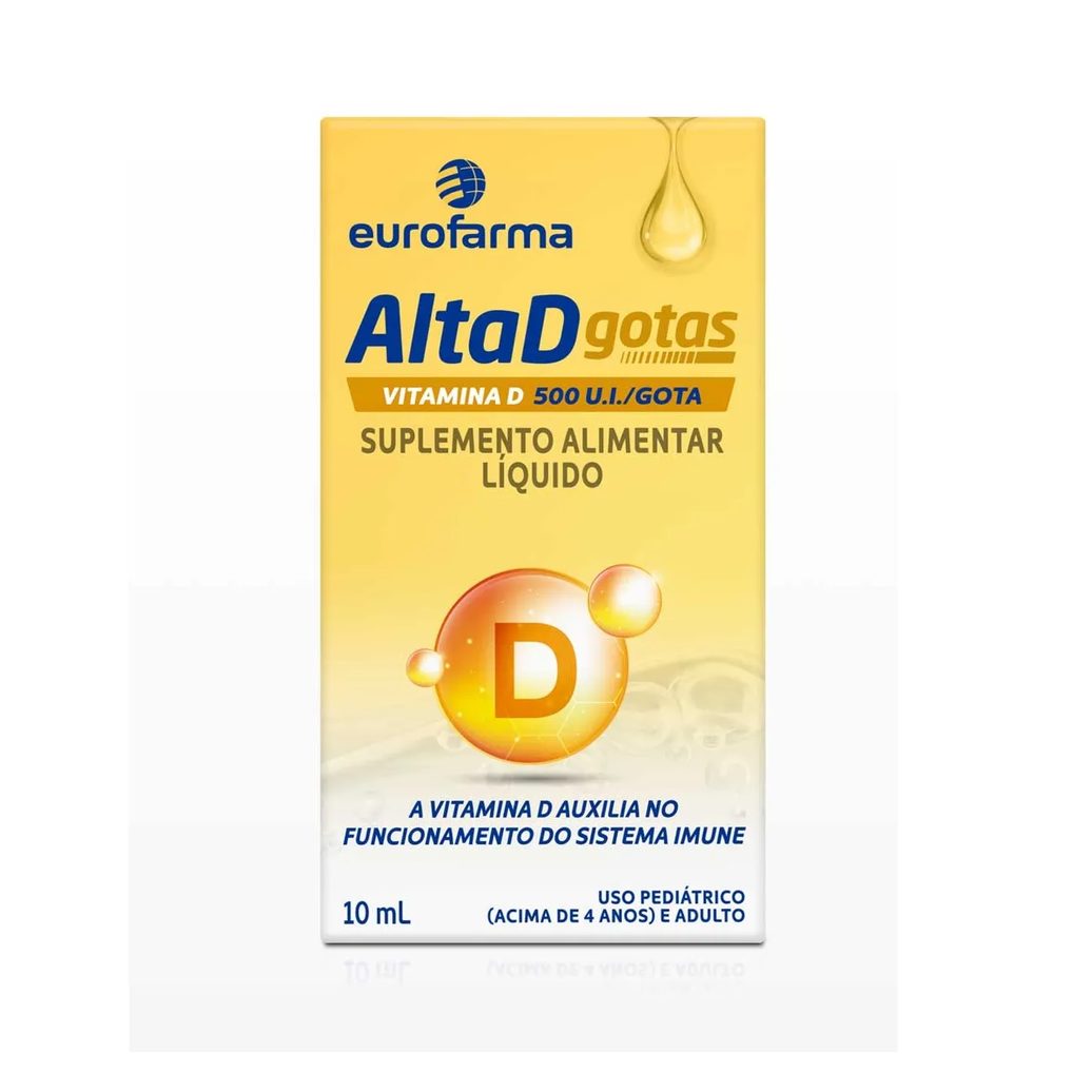 Vitamina D 500UI Alta D Gotas 10ml