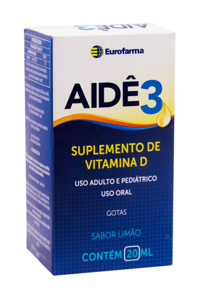 Vitamina D Aidê3 Limão Gotas 20ml