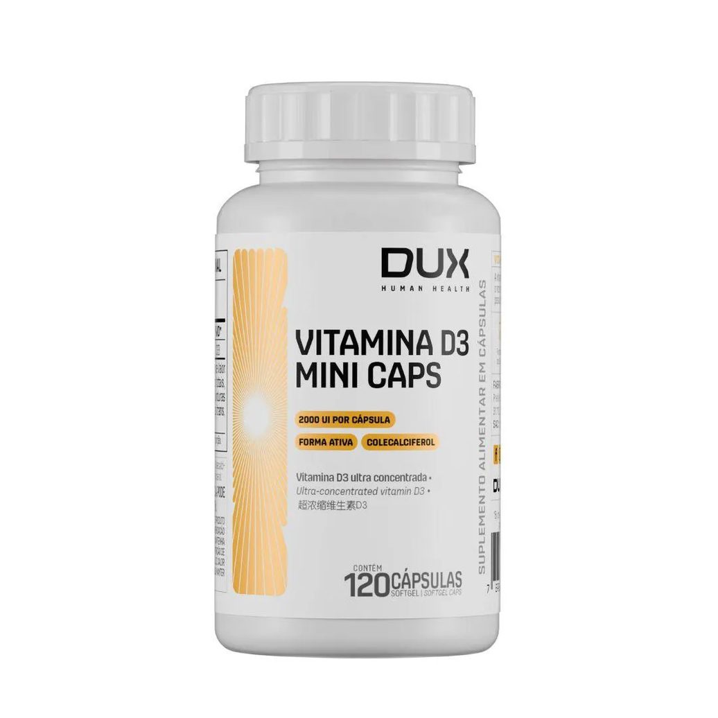 Vitamina D3 Colecalciferol 2000 Ui 120 cápsulas – Dux