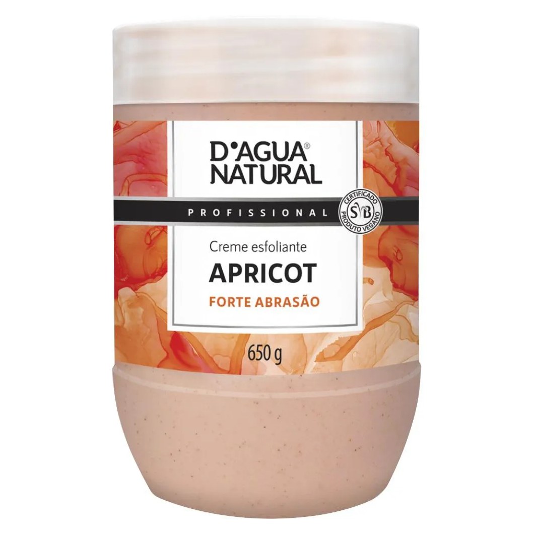 Creme Esfoliante Forte Abrasao Apricot 650g D´agua Natural