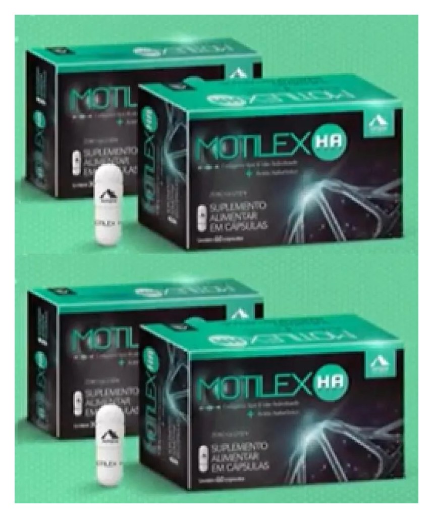 Motilex Ha Kit C/4 Cxs C/60 cápsulas Cada - Colágeno Tipo 2 + Ácido Hialurônico