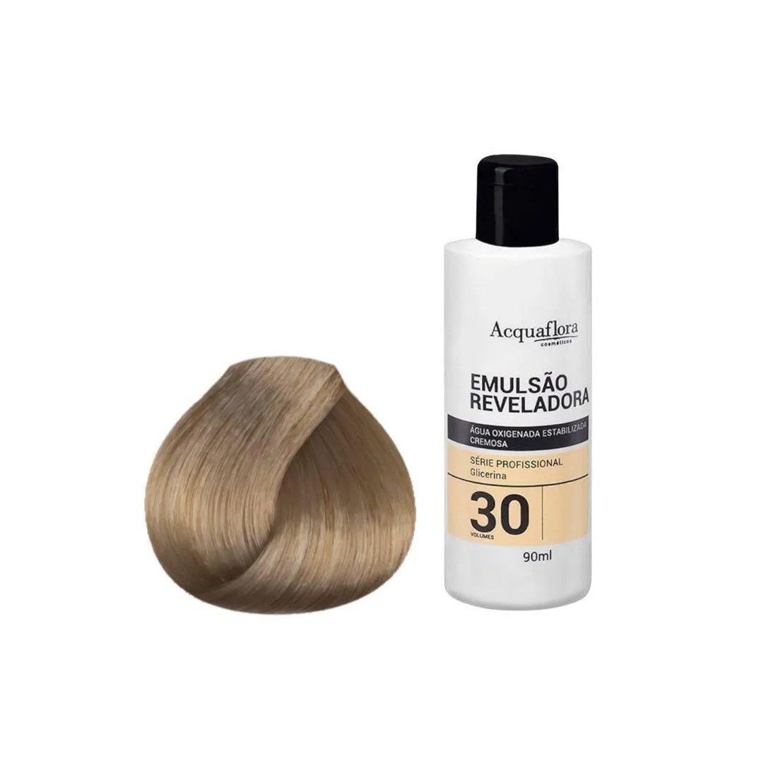 Kit Coloração Acquaflora Permanente 9.1+Água Oxigenad 30vol