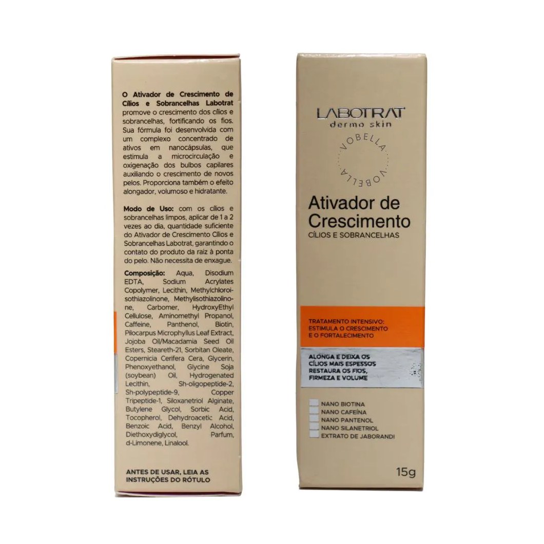 Ativador Crescimento Alonga Sobrancelhas Cílios Labotrat 15g