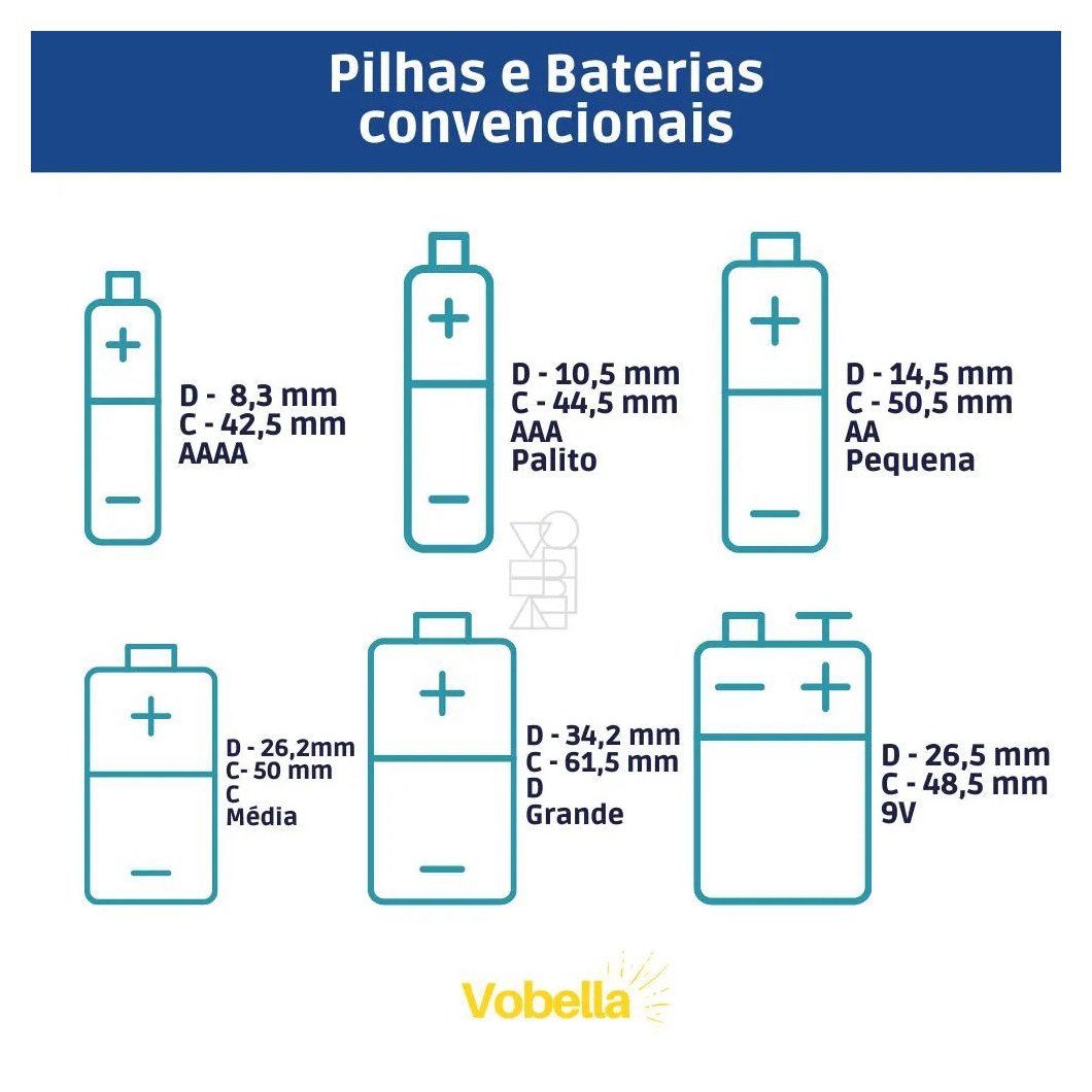 Pilha Alcalina C LR14 Médio Blister Com 2 Unidades Elgin