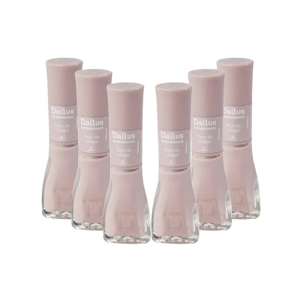 Kit Esmaltes Dailus Cremoso Queridinhos Taça de Cristal (6 Unidades)