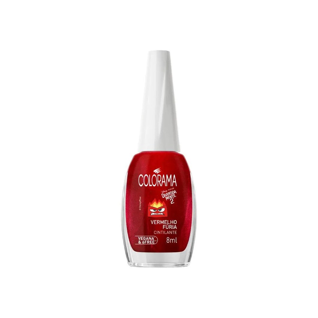 Esmalte Colorama Cremoso Divertidamente 2 Vermelho Fúria 8ml