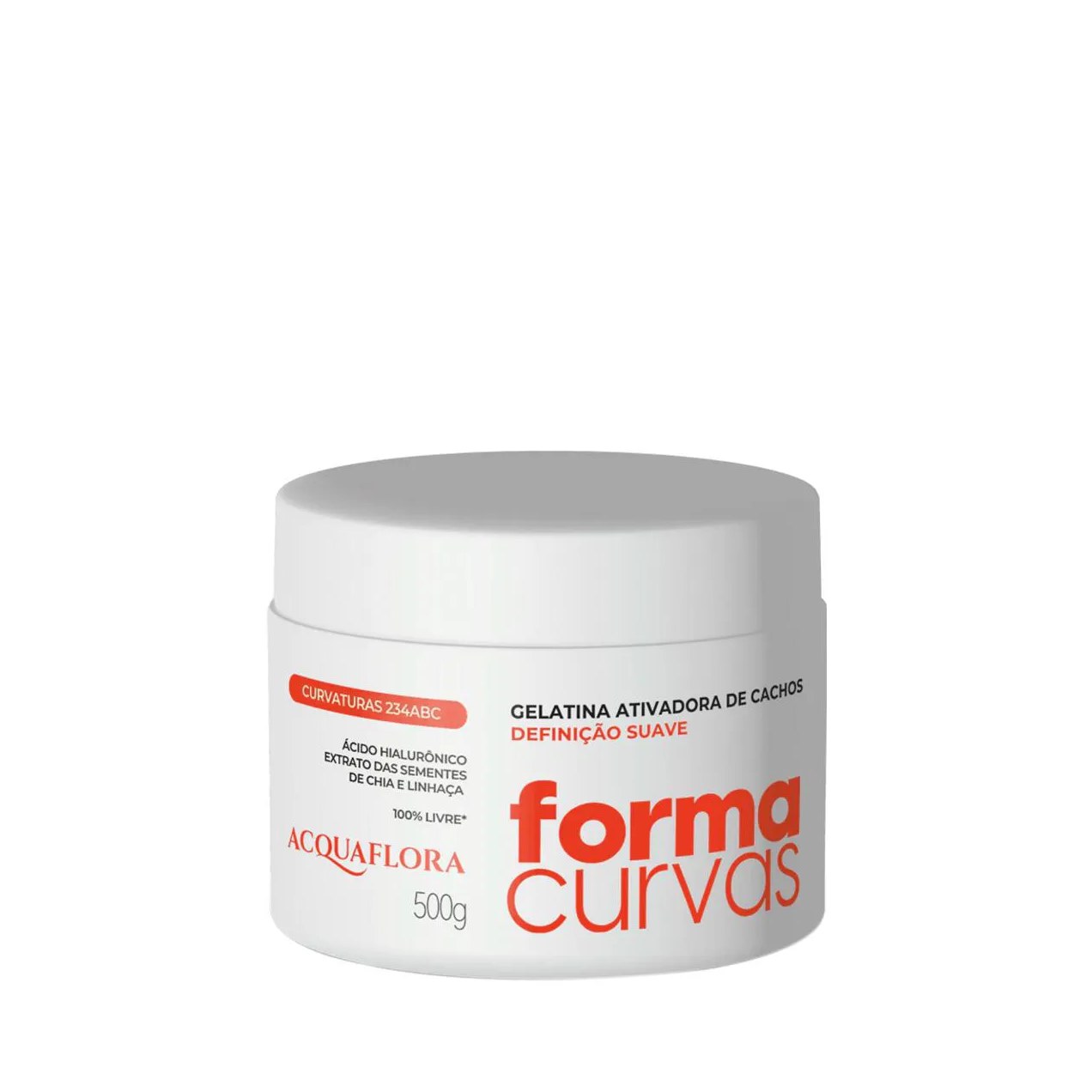 Acquaflora Forma Curvas - Gelatina Ativadora de Cachos Definição Suave 500g