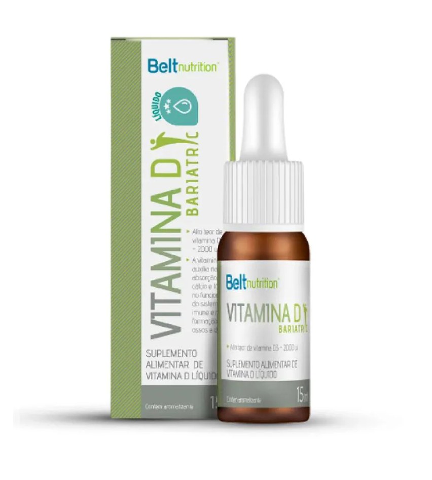 Vitamina D3 Belt Bariatric - 15 Ml - 2.000ui Cada 2 Gotas