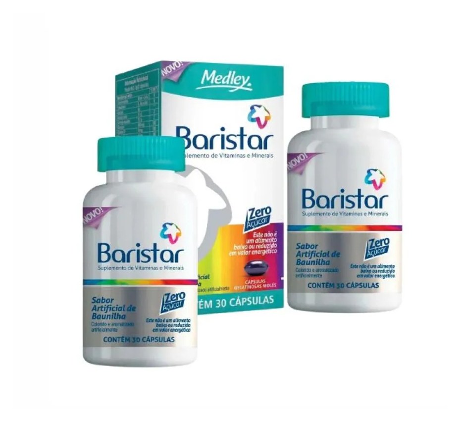 Kit Suplemento Alimentar Baristar 30Cps + Baristar 30Cps