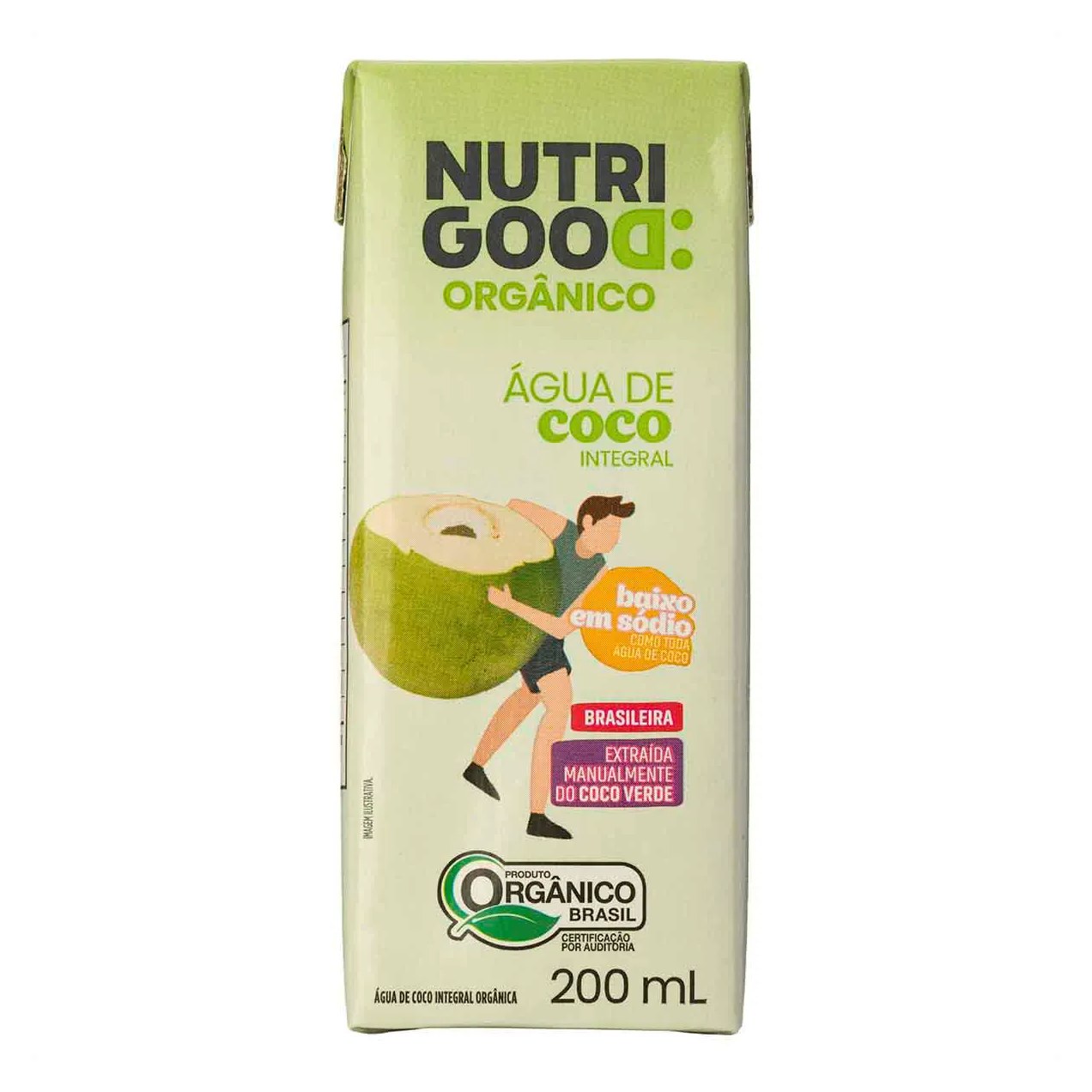 Água de Coco Integral Orgânica Nutrigood 200ml