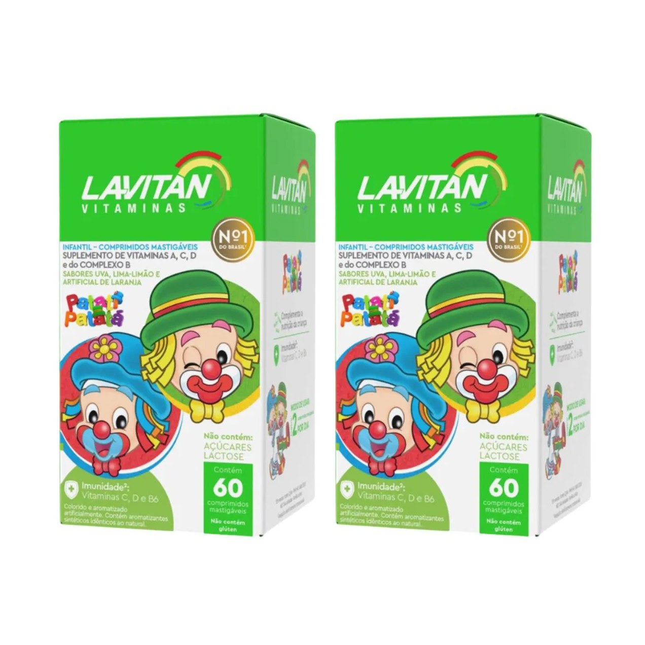 Kit C2 Lavitan Patati Patatá Saúde Divertida Crianças Cimed