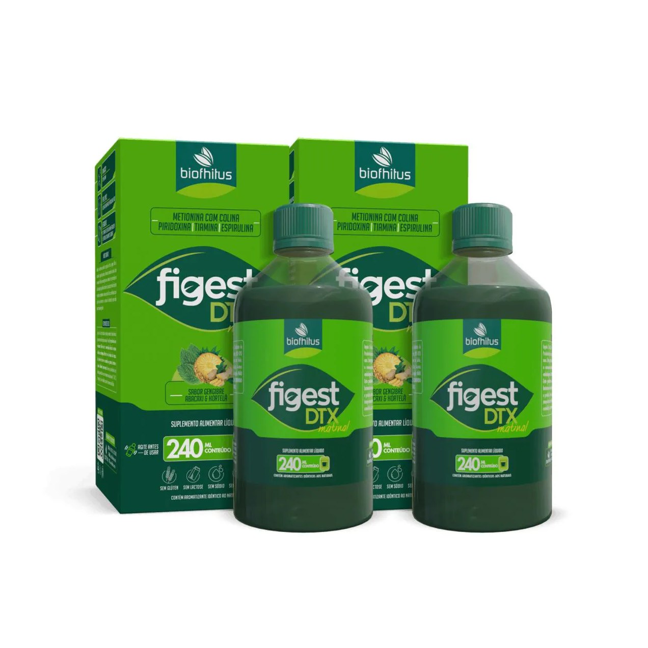 Kit C2 Figest Dxt Suplemento Alimentar Líquido - Biofhitus