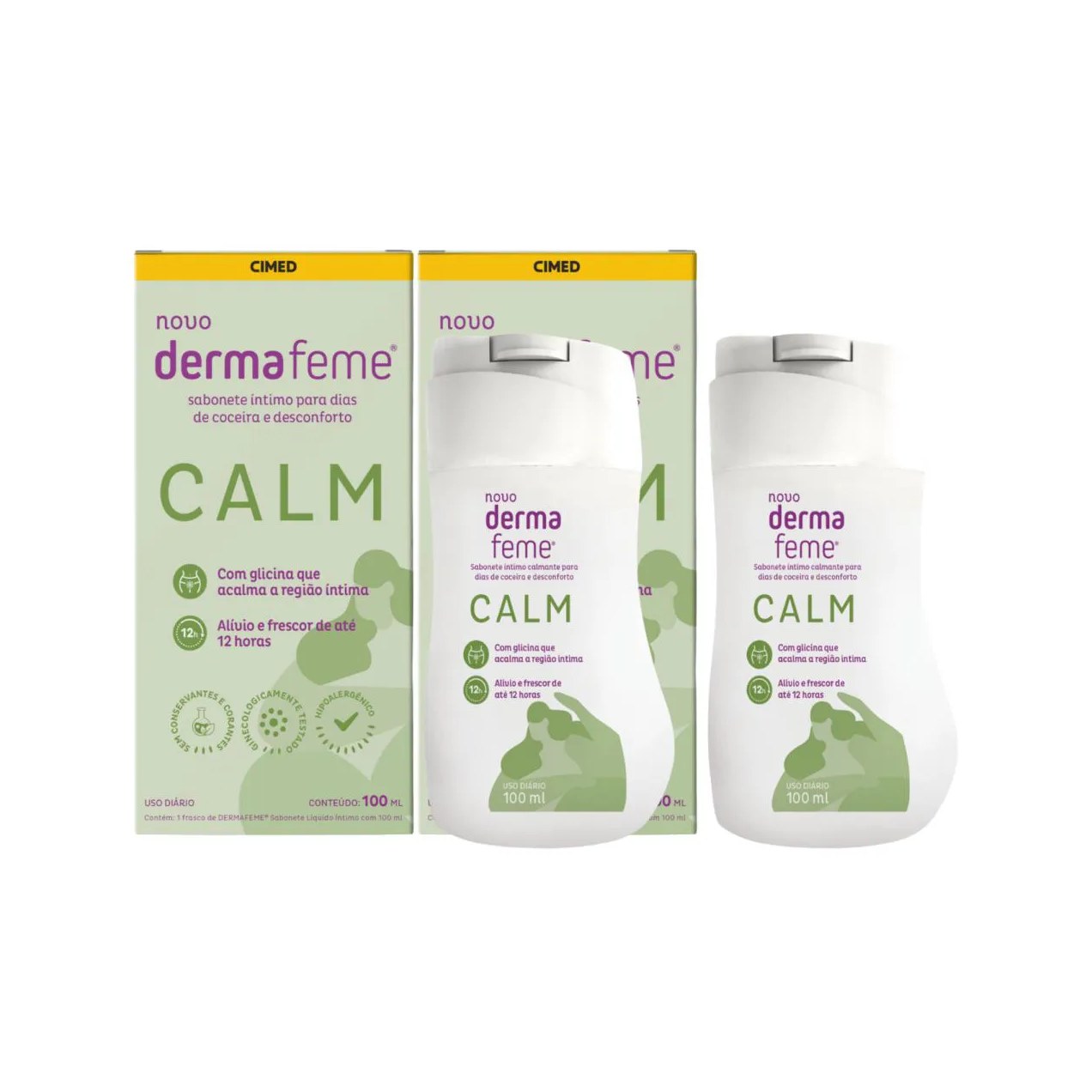 Kit C2 Sabonete Íntimo Líquido Dermafemme - Cimed
