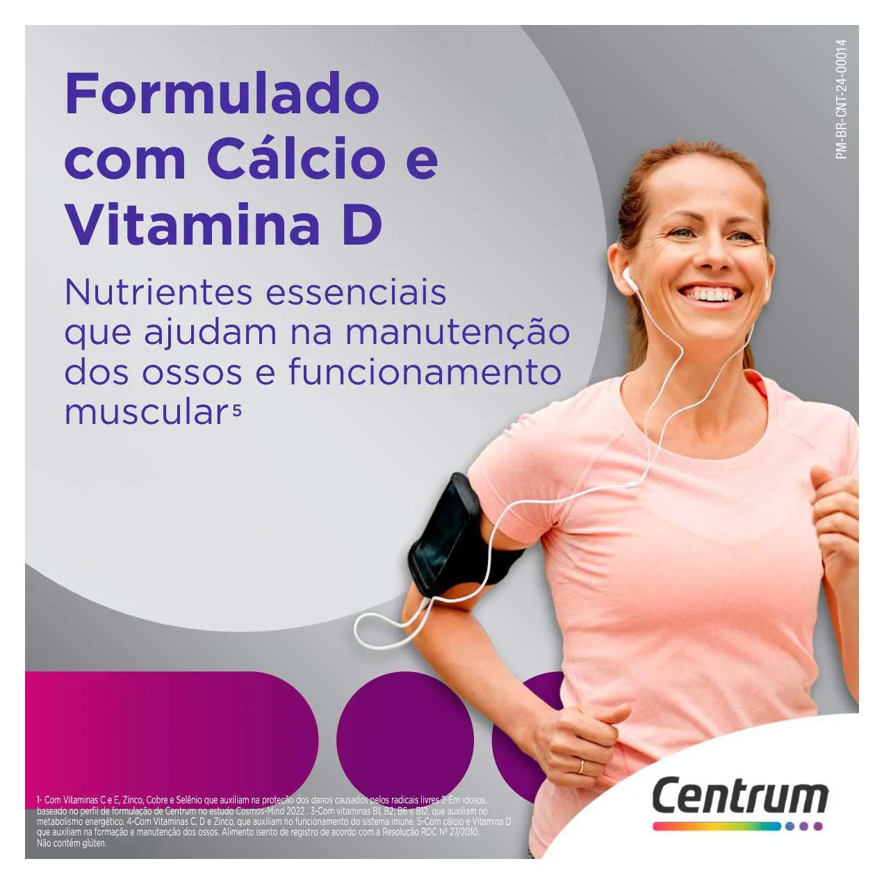 Kit Creme Fixador de Dentadura Ultra Corega Tripla Ação Sem Sabor 8,5g + Polivitamínico Centrum Select Mulher 50+ 60 comprimidos