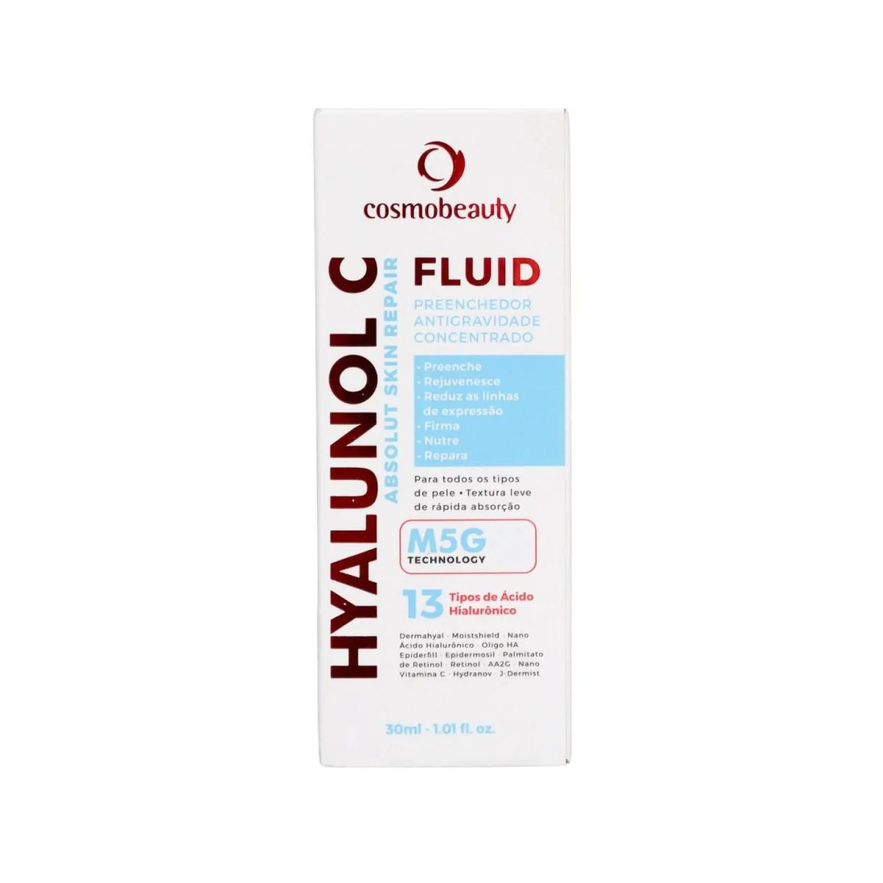 Cosmobeauty Fluido Preenchedor Hyalunol C Anti Idade 30ml