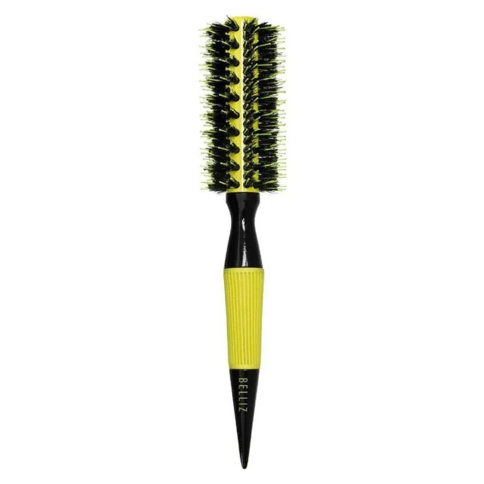 Escova de Cabelo Madeira Premium Color Cerâmica 19mm - Belliz