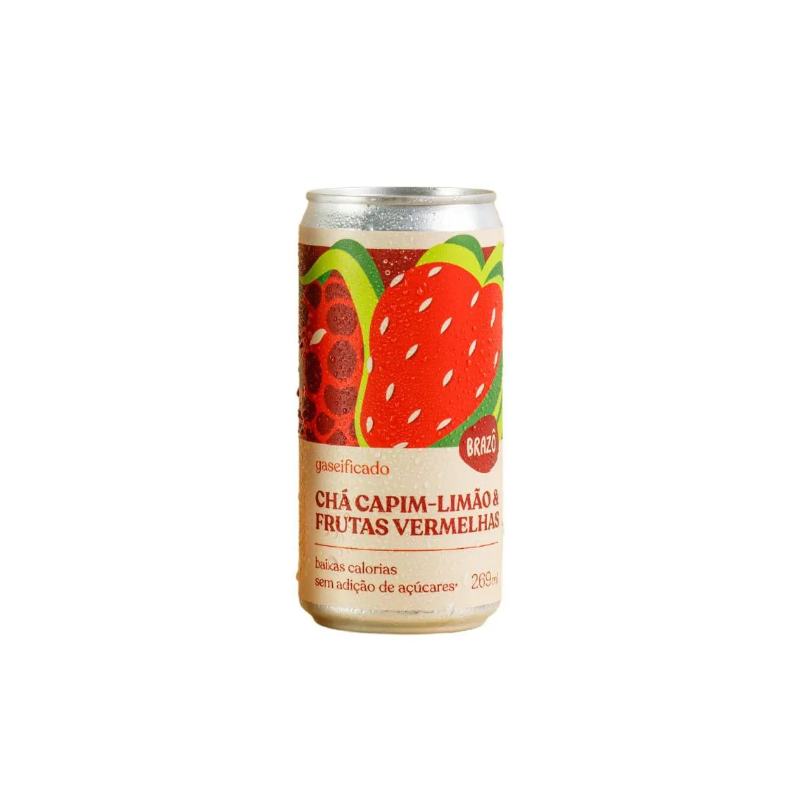Chá de Capim Limão com Frutas Vermelhas Gaseificado Brazô 269ml