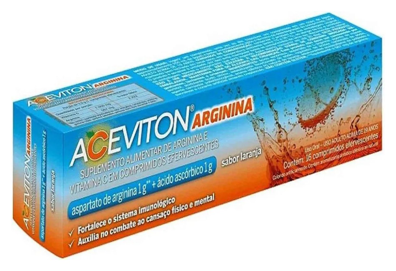 Aceviton Arginina 16cpr Laranja