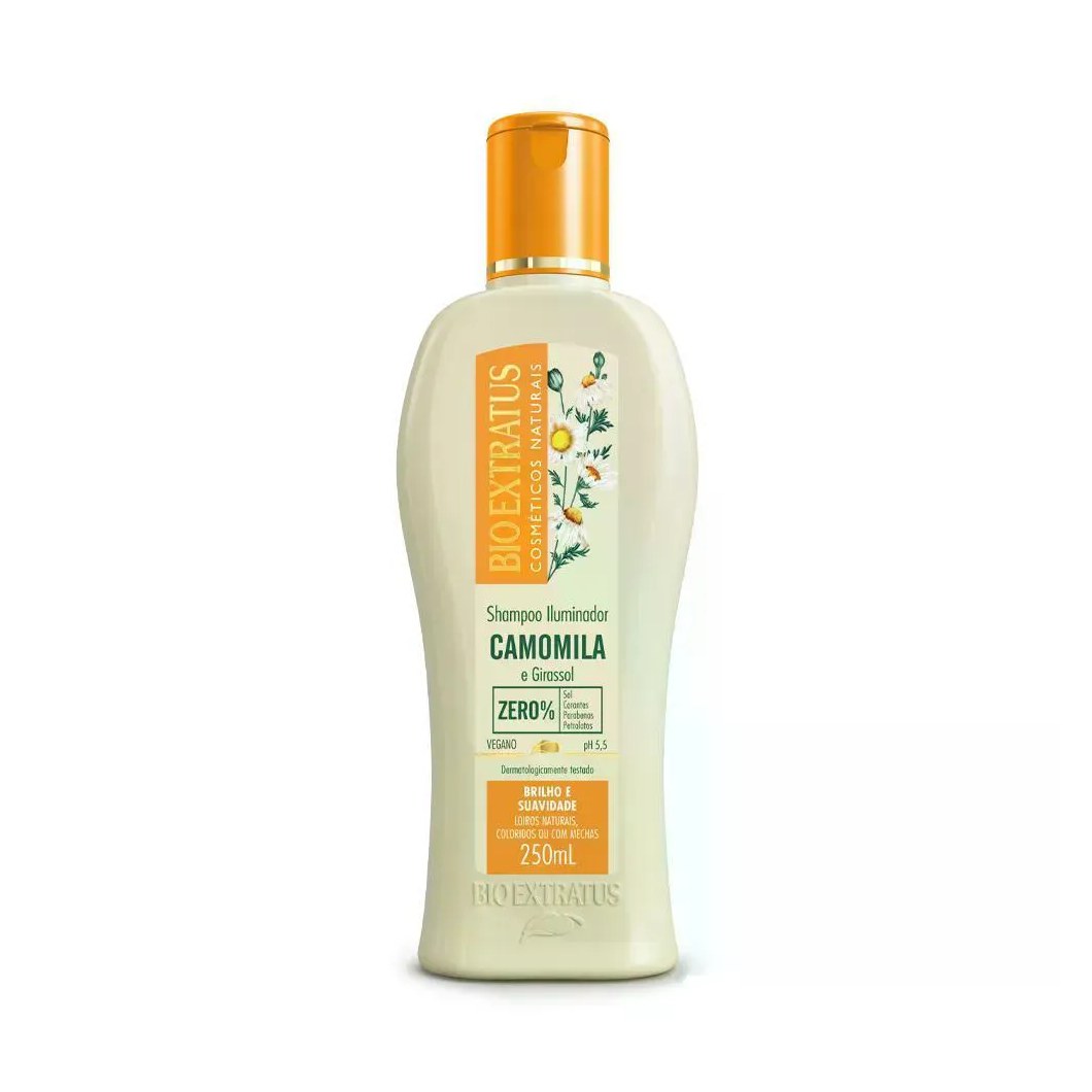 Shampoo Camomila Bio Extratus Iluminador Cabelos Claros 250ml