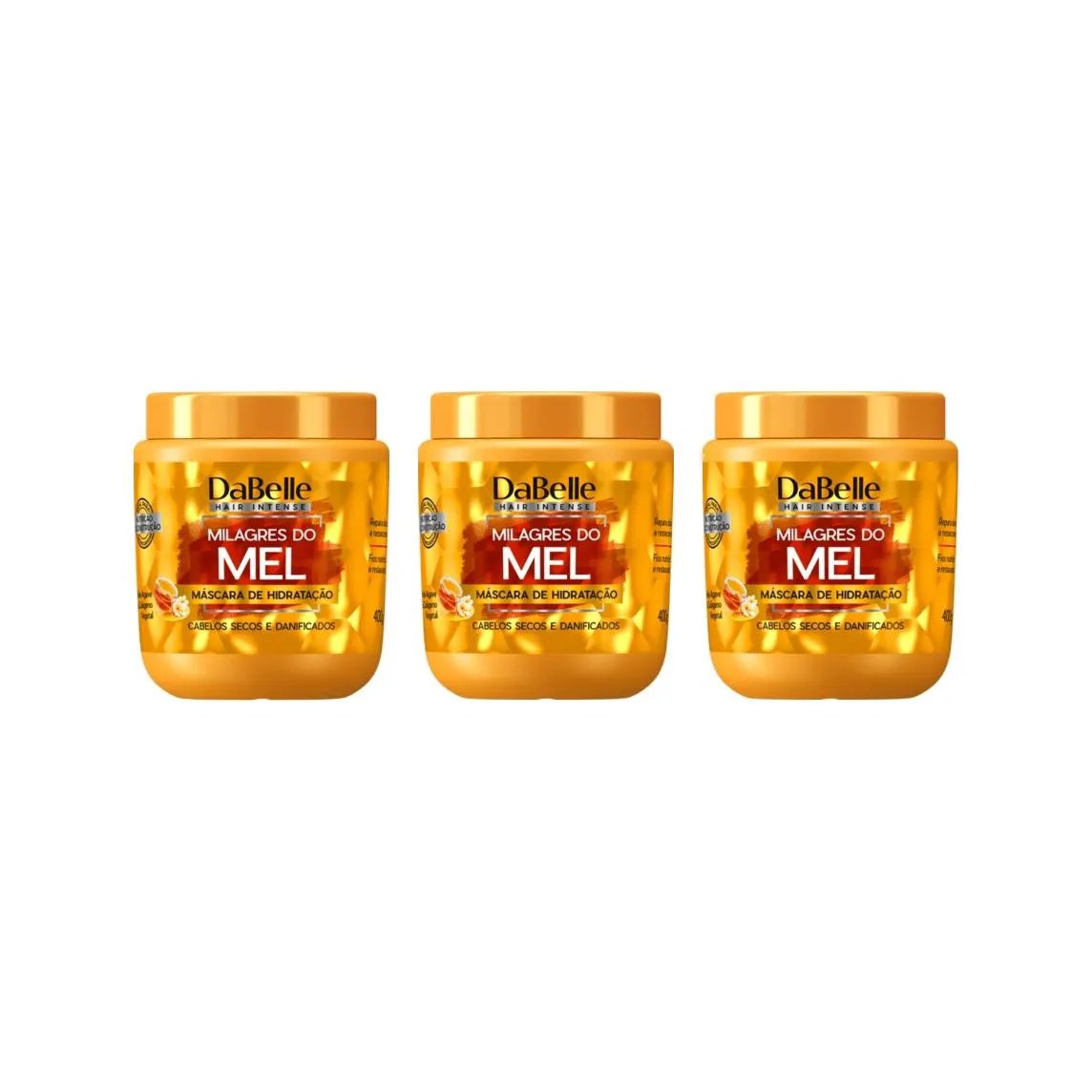 Mascara Dabelle 400g Milagres do Mel - Kit C / 3un