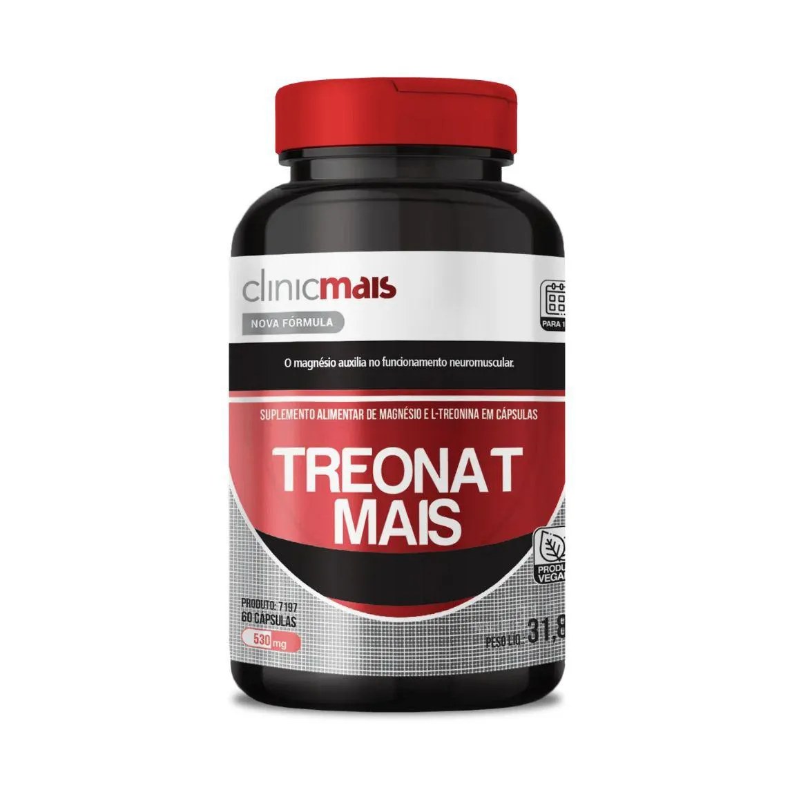 Treonat Mais 530mg 60 cápsulas - Chá Mais