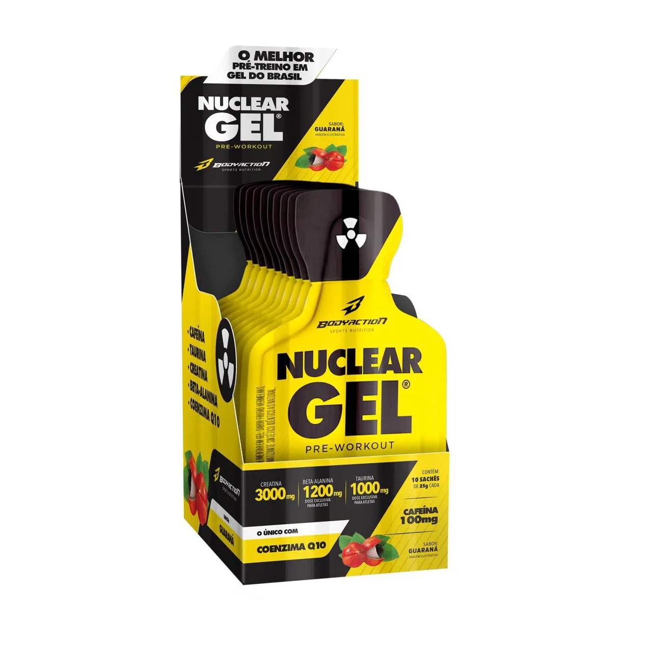 Nuclear Rush Gel Display C/10 Saches 25g Guarana