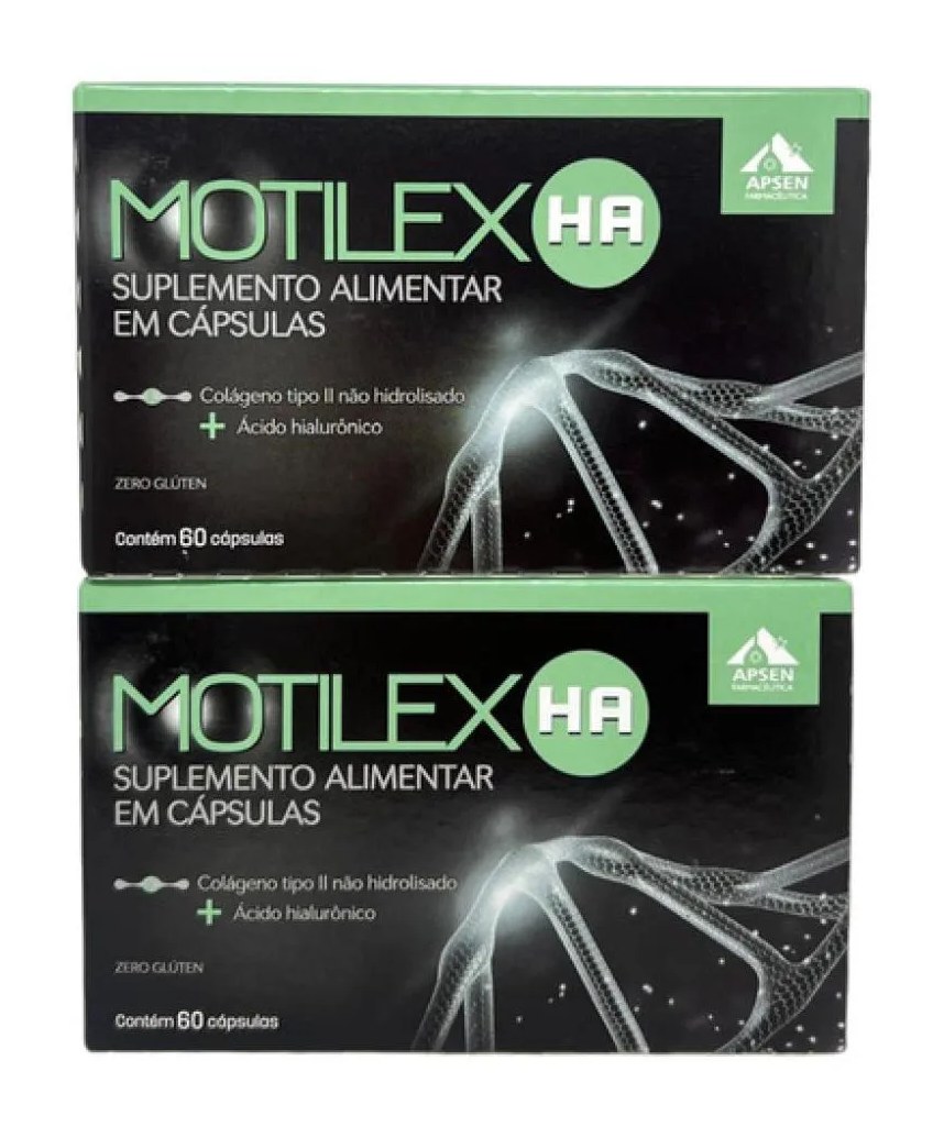 Kit Motilex Ha 2 Cx C/60 - Colágeno + Acido Hialurônico