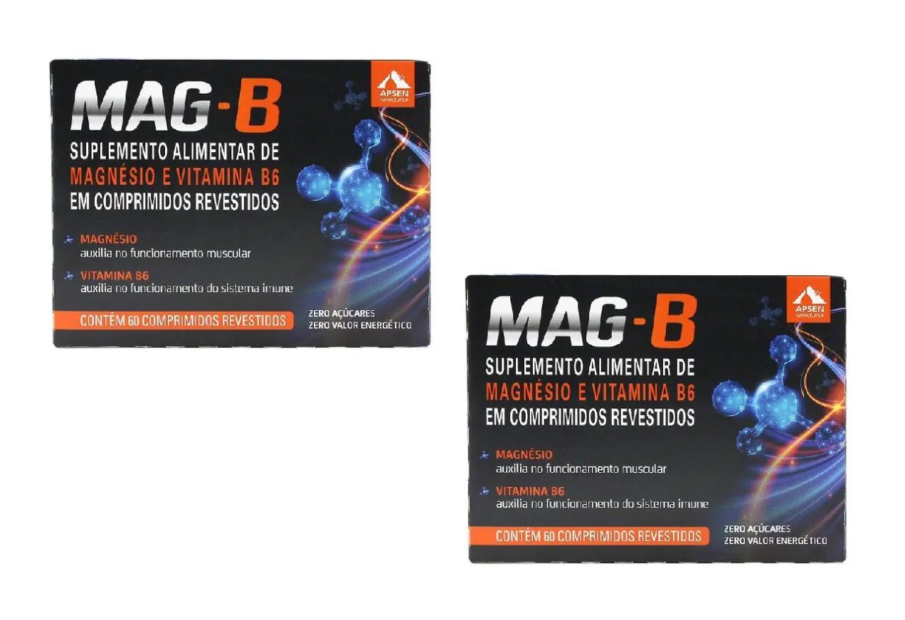 Mag-b Kit C/2 Caixas C/60 comprimidos Cada