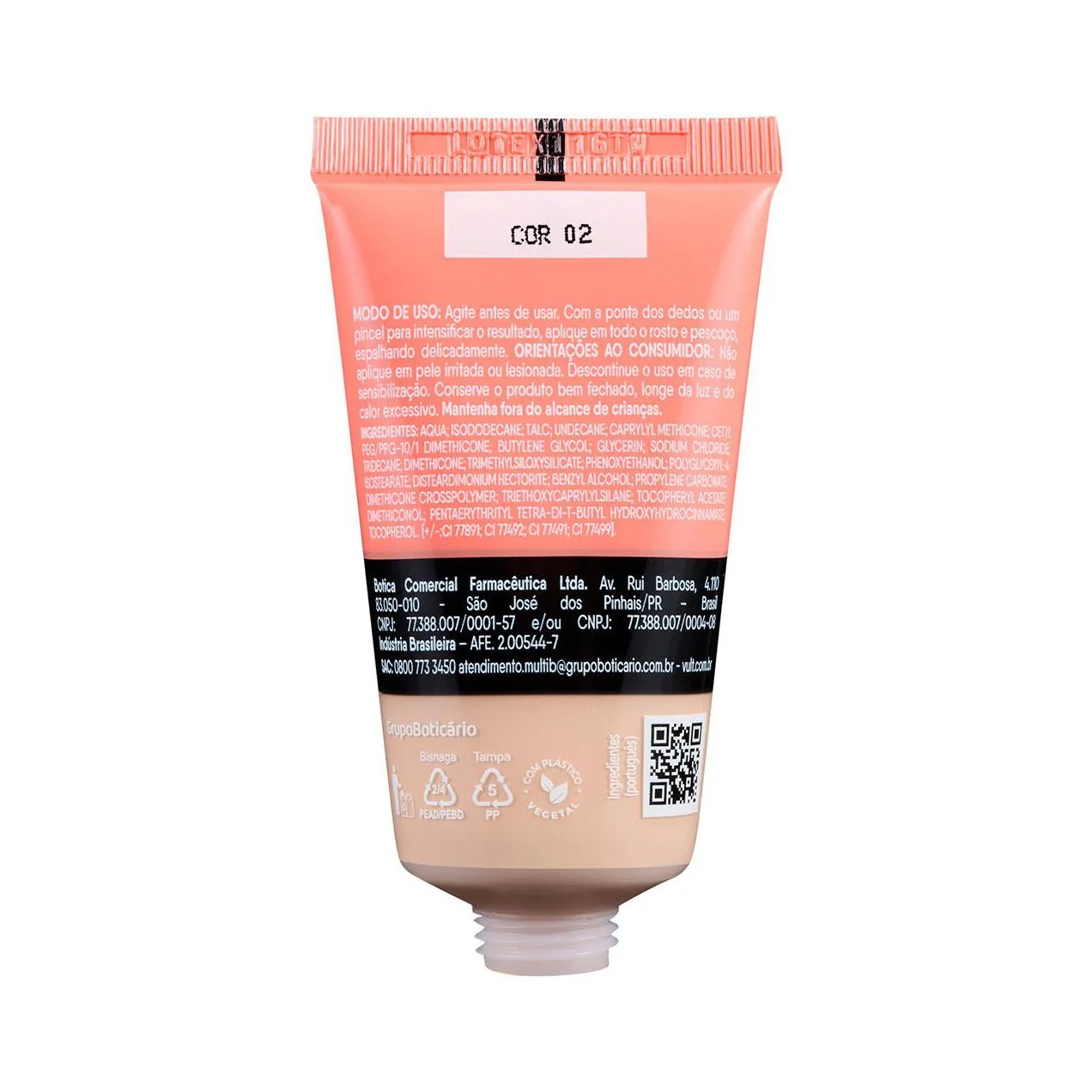 Base Líquida Vult Hidraluronic Matte 26ml - Cor V120
