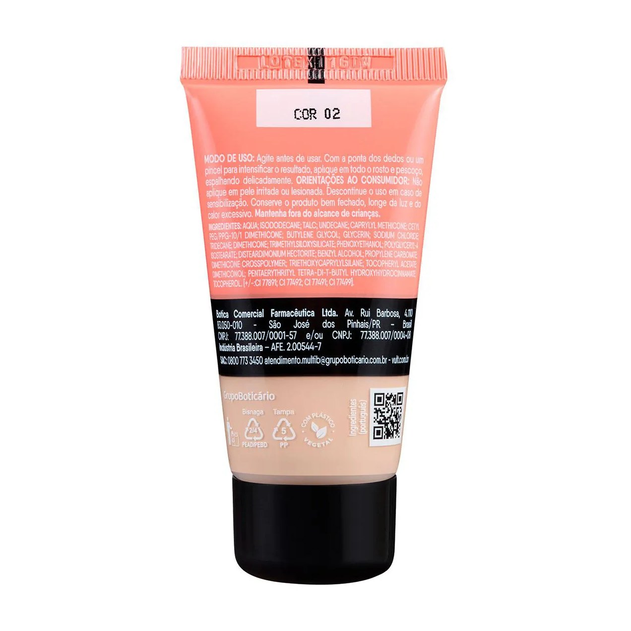 Base Líquida Vult Hidraluronic Matte 26ml - Cor V120