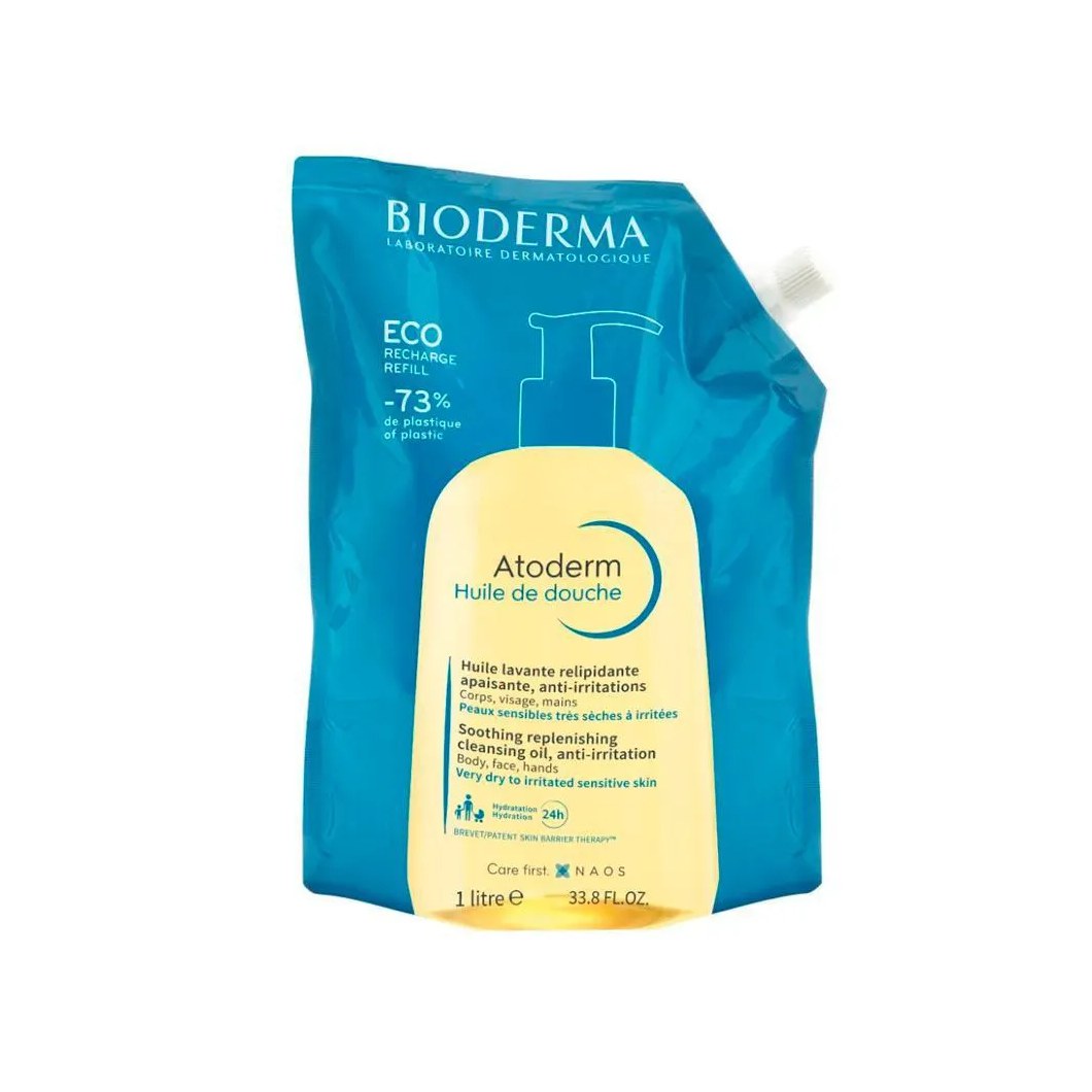 Bioderma Atoderm Huile Gel de Banho 1000ml Refil