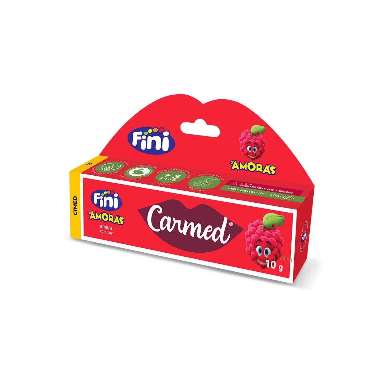 Hidratante Labial Carmed Fini Amoras com Cor 10g
