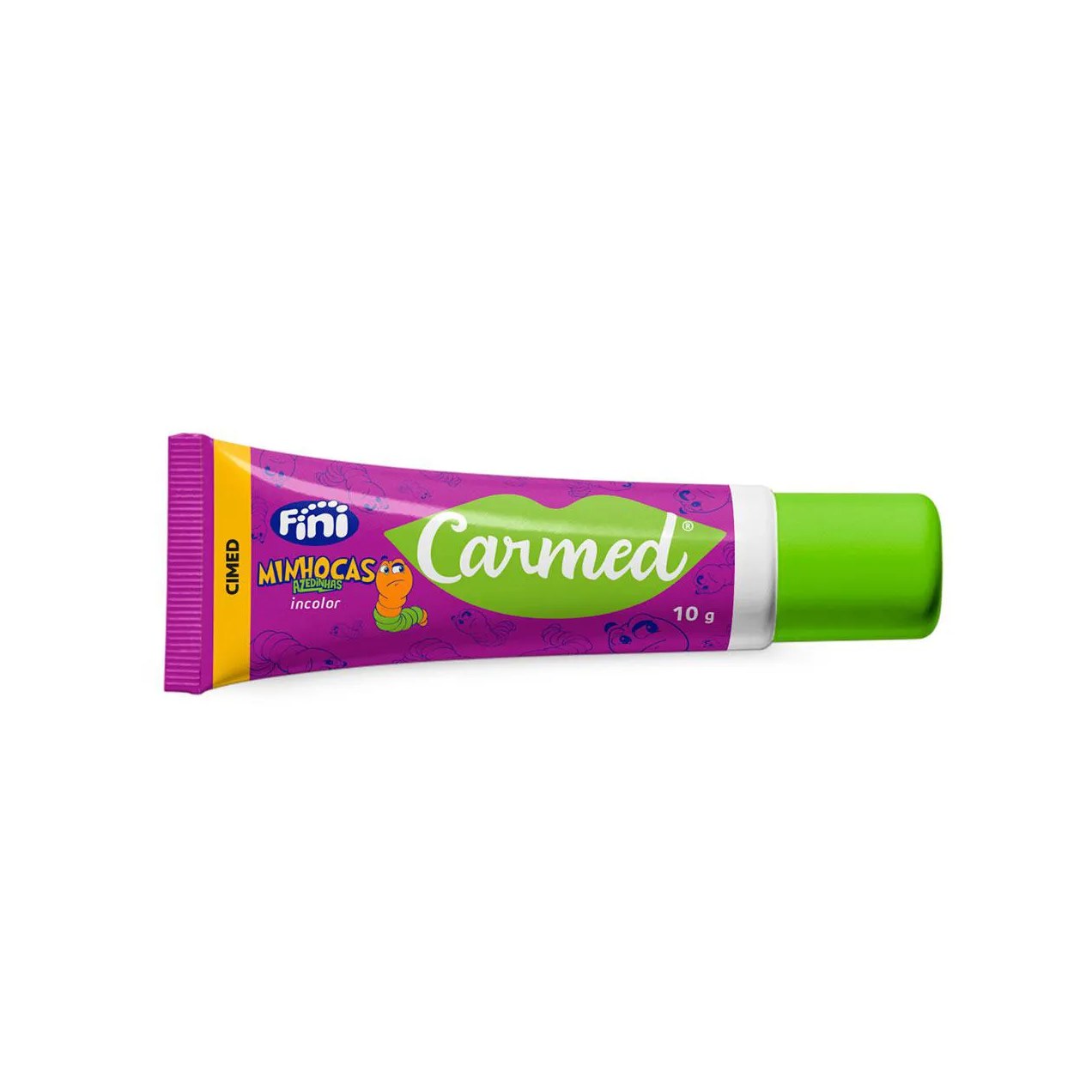 Hidratante Labial Carmed Fini Minhocas Azedinhas Incolor 10g