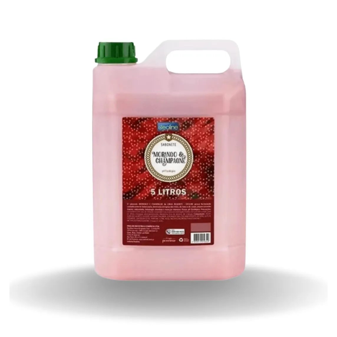 Sabonete Líquido Mãos, Rosto e Corpo 5l Morango – Deoline