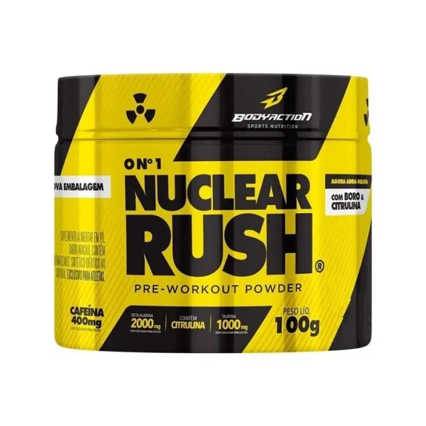 Nuclear Rush Pré-treino (100g) - Sabor: Laranja
