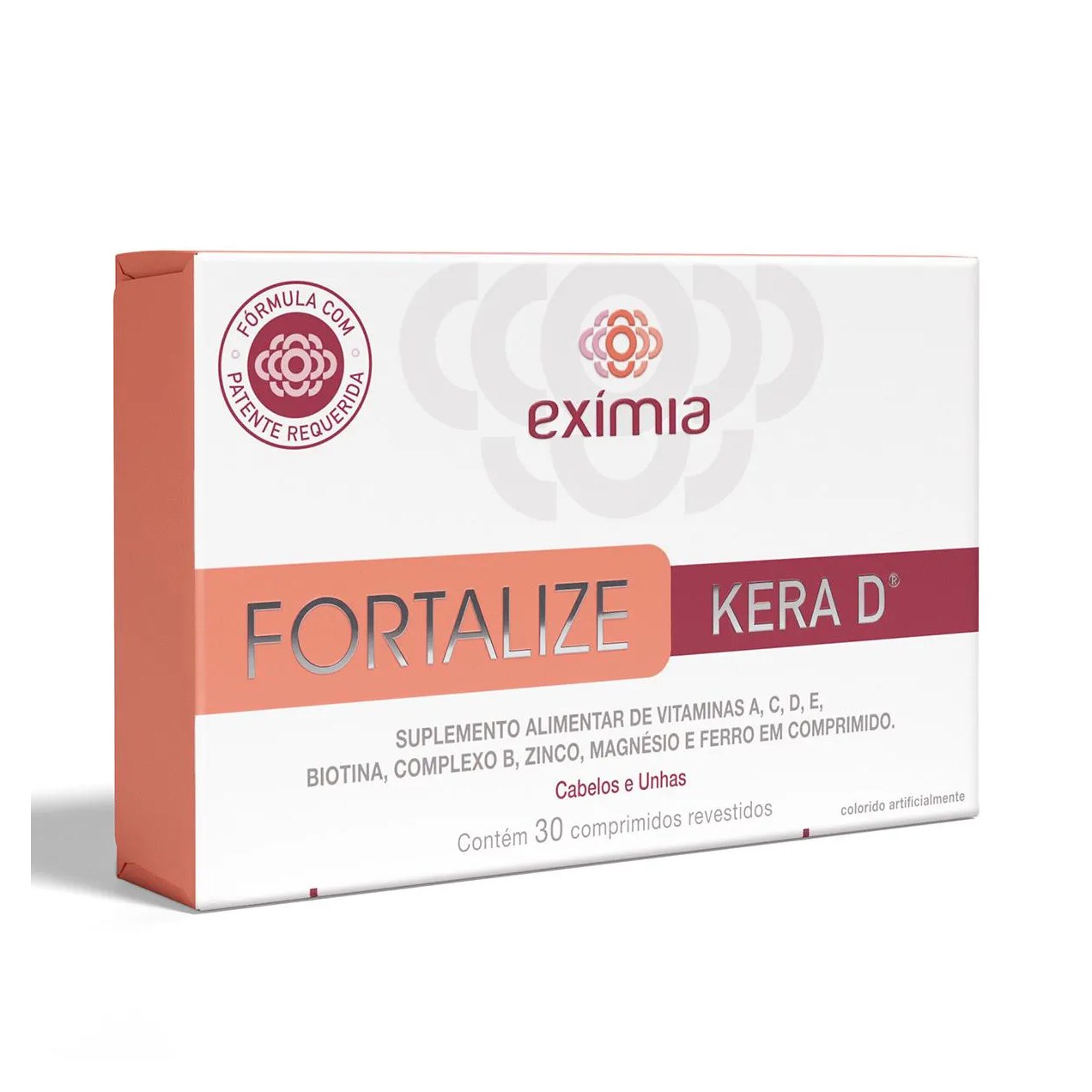 Suplemento Vitamínico Exímia Fortalize Kera D - 30 Comprimidos