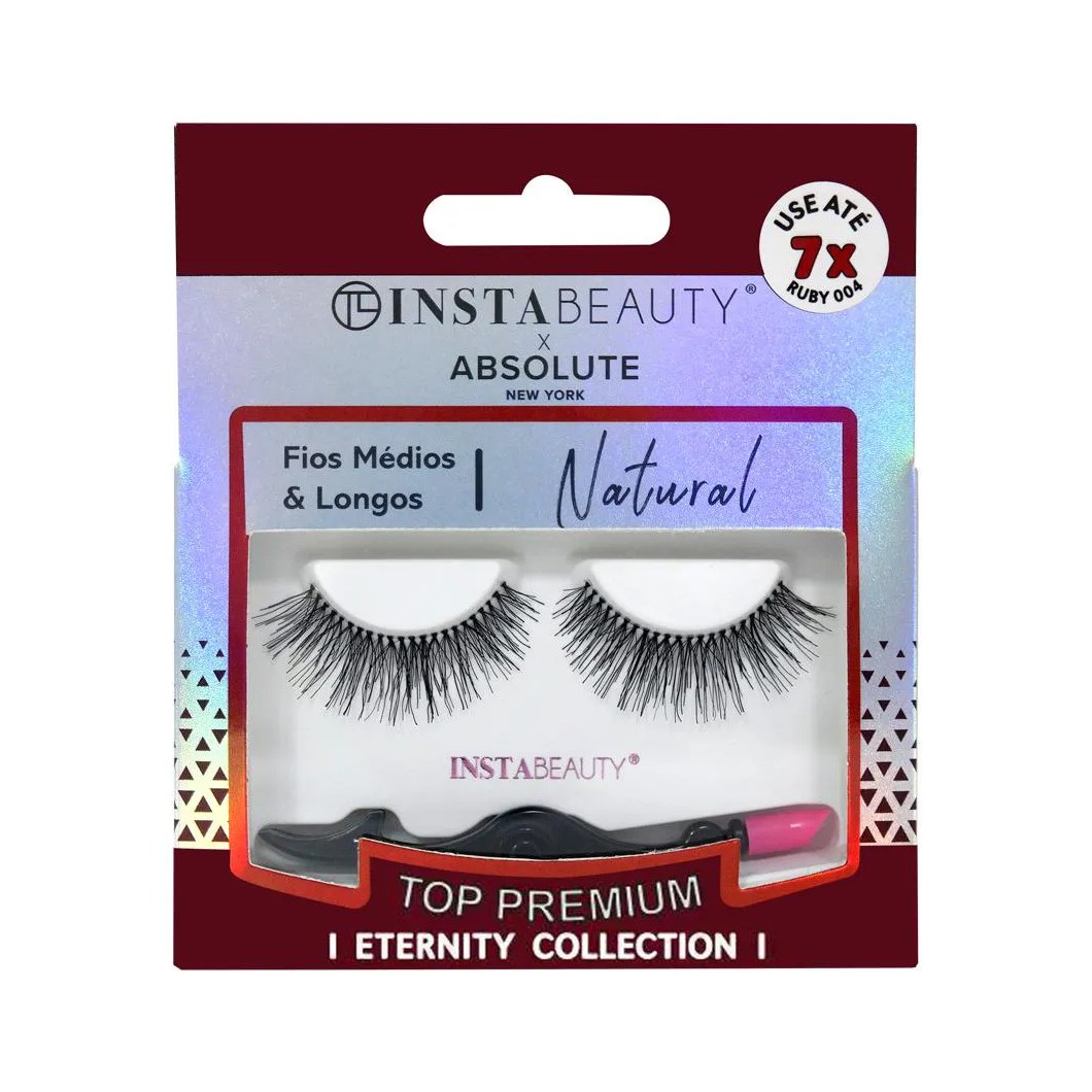 Cílios Postiços Natural Ruby 004 - Absolute New York X Instabeauty