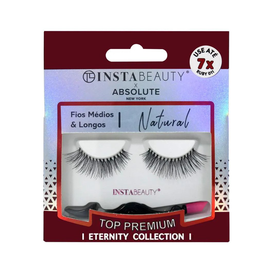 Cílios Postiços Natural Ruby 011 - Absolute New York X Instabeauty