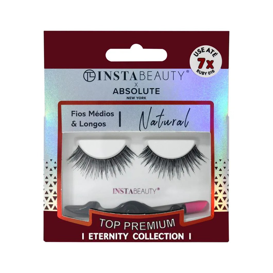 Cílios Postiços Natural Ruby 016 - Absolute New York X Instabeauty
