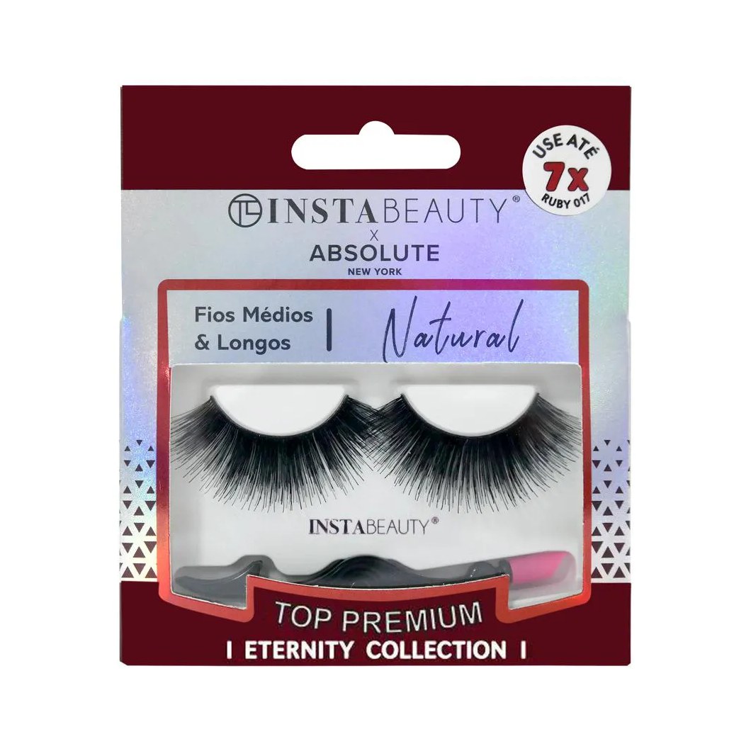 Cílios Postiços Natural Ruby 017 - Absolute New York X Instabeauty