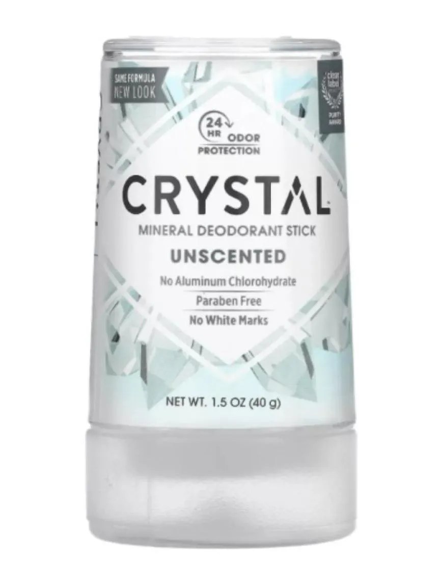 Desodorante Pedra 40g Crystal Livre De Parabenos E Aluminio
