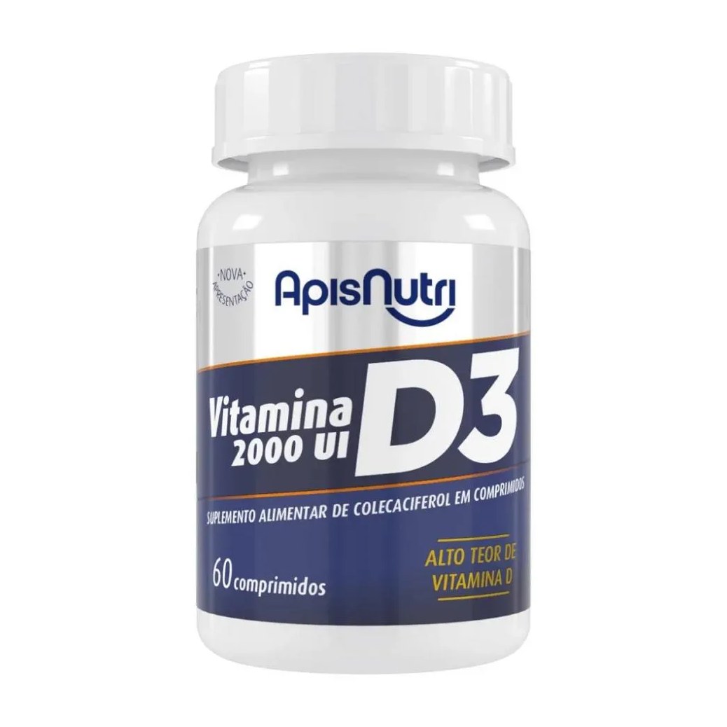 Vitamina D3 2000Ui (60 Comp) - Padrão: Único