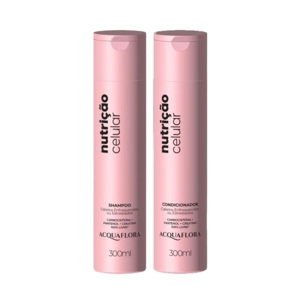 Shampoo + Condicionador Acquaflora Nutrição Celular 300ml