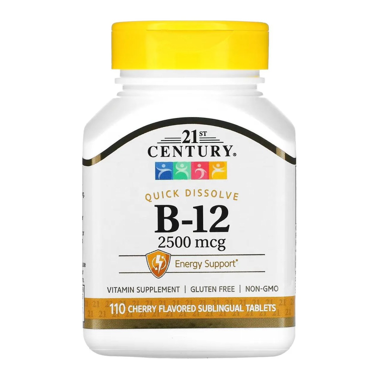 Vitamina B12 2500 Mcg 110 comprimidos Sublinguais 21st Century