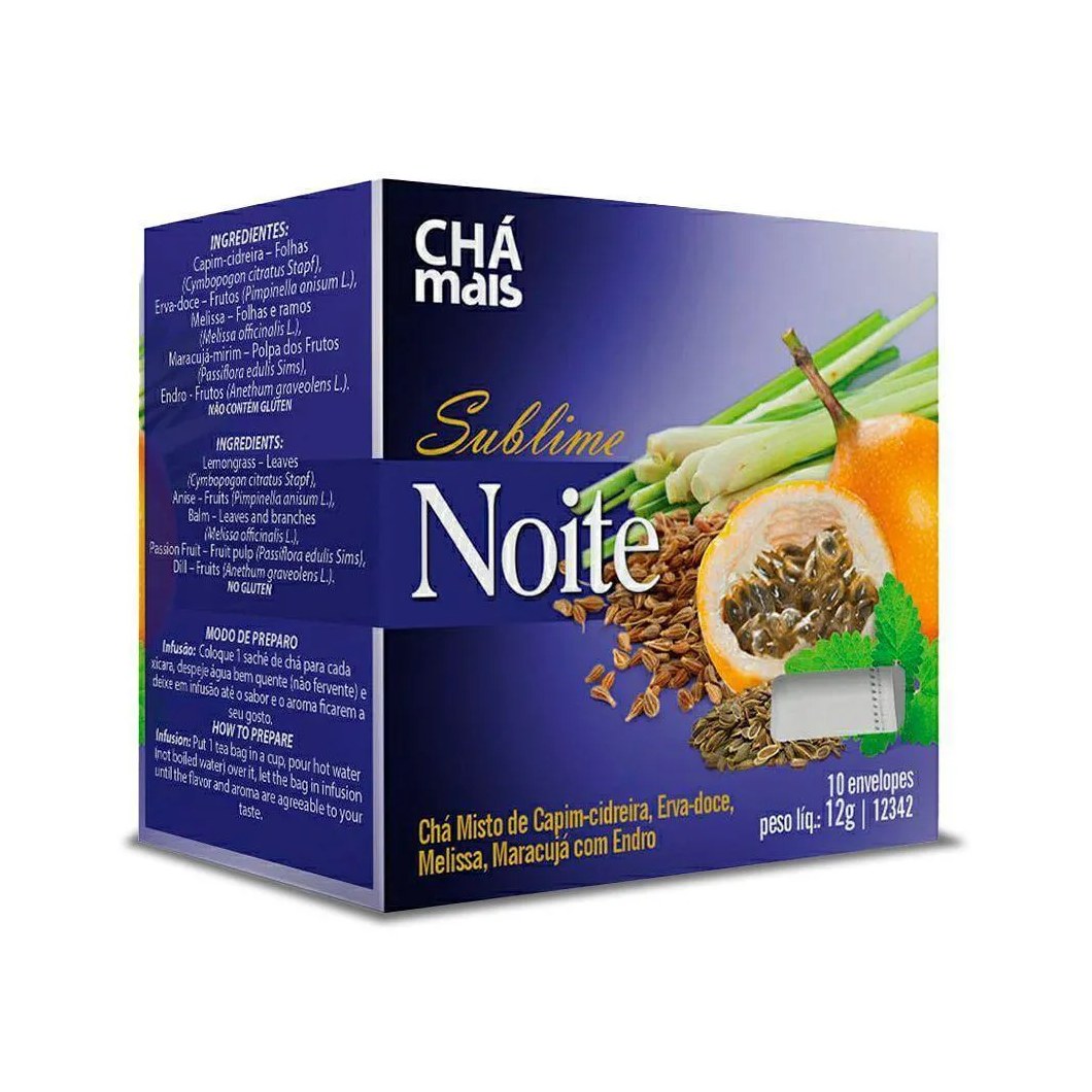 Chá Sublime Noite Clinicmais 10 Sachês 12g
