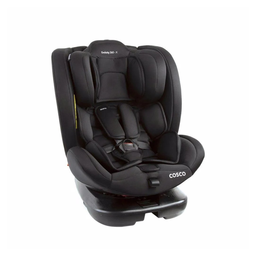 Cadeirinha de Carro Evolutty 360° X 0 a 36kg com Isofix Cosco Preta