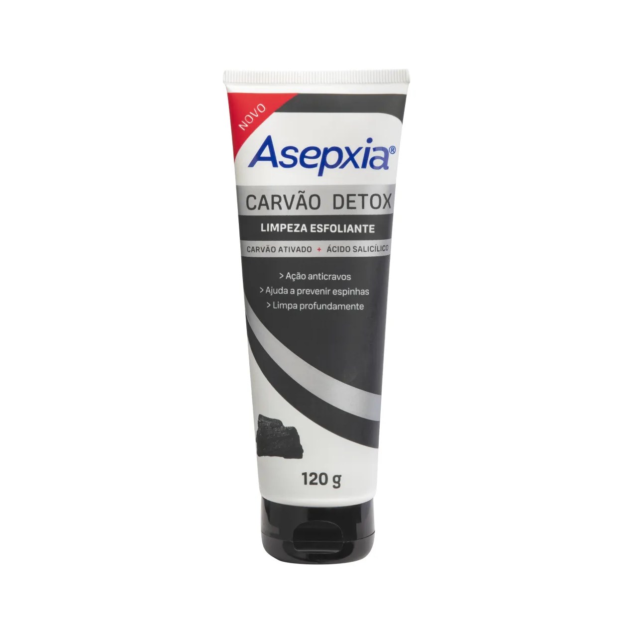 Esfoliante Facial Asepxia Carvão Detox com 120g