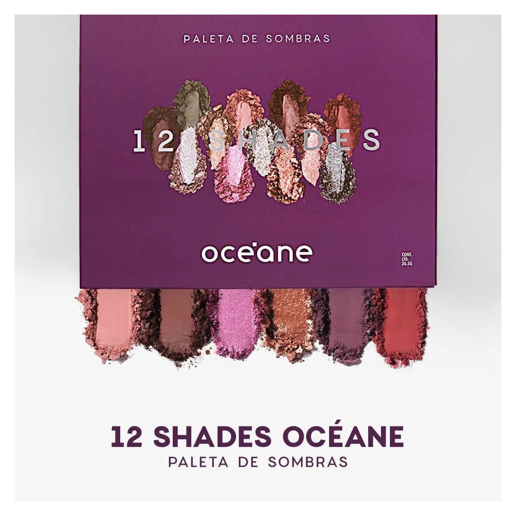 Paleta de Sombras - 12 Shades Océane Purple 26,5g