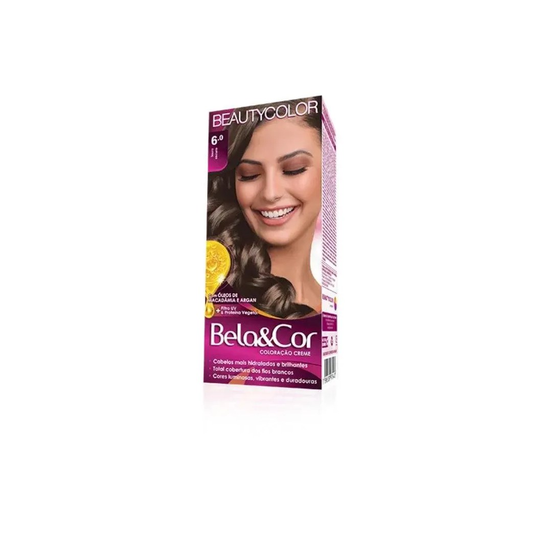 Tintura Bela Cor Mini Kit 6.0 Louro Escuro